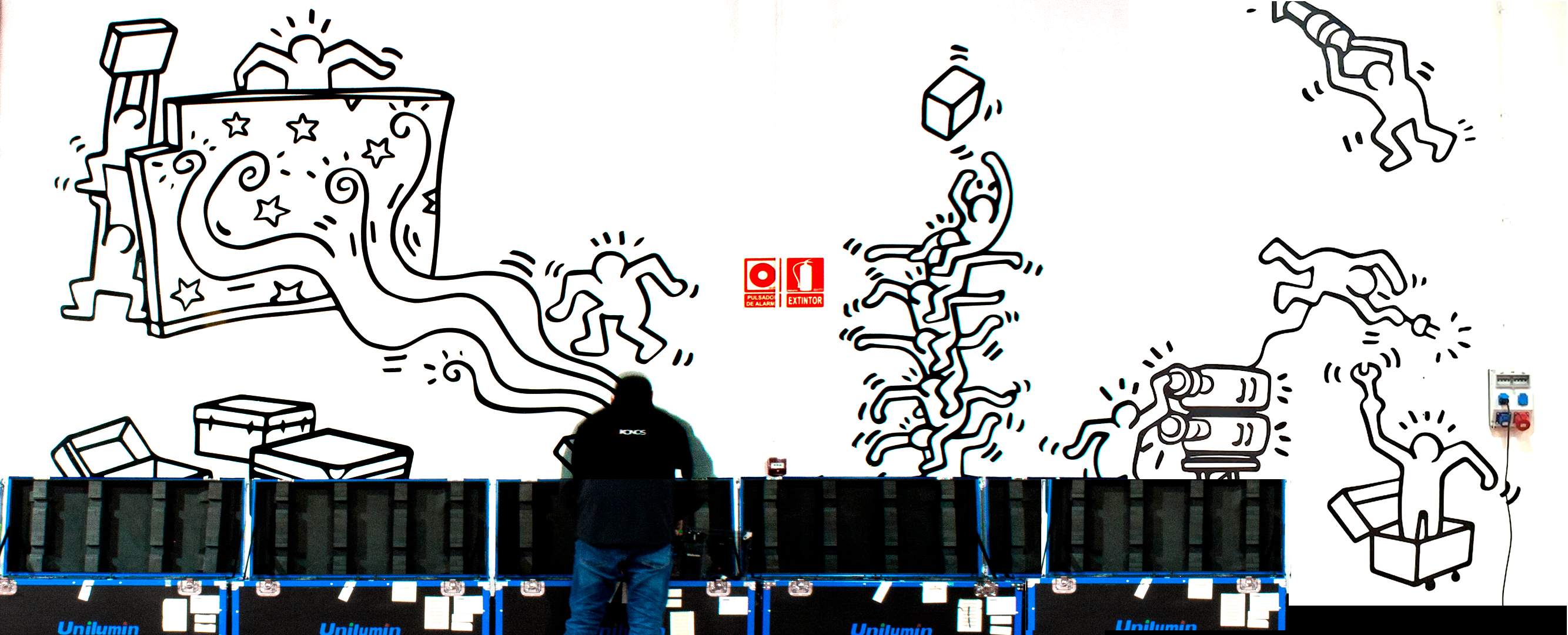Haring-fly-case-collage